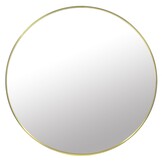 Badkamerspiegel rond ø80cm Goud Metaal