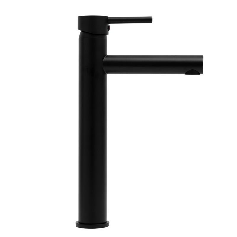 Matzwarte kraan wastafel lang | Vrijstaand, Messing, Keramisch