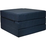 Opvouwbaar matras 195x65 - Navy Blue, 10cm schuim, wasbare hoes