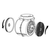 Filter afzuigkap: 2x BT-L koolstoffilters, zwart, koolstof