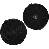 Filter afzuigkap: 2x BT-L koolstoffilters, zwart, koolstof