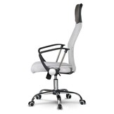 Ergonomische bureaustoel grijs | Sydney Design | Ademend Microgrid