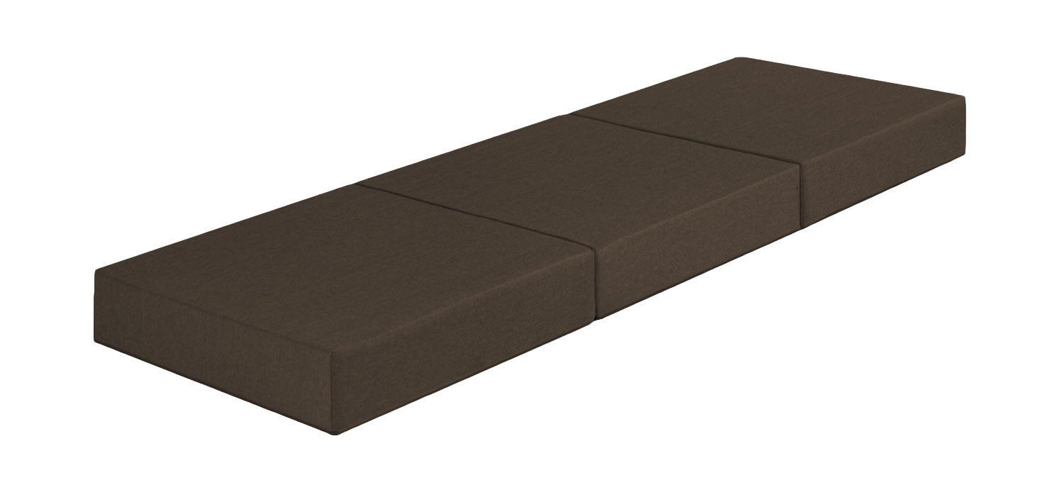 Vouwmatras donkergrijs 195x65x10 cm foam camper/logé