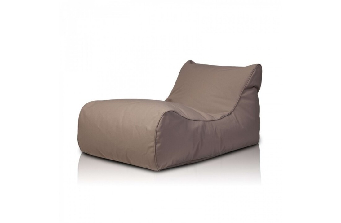 Zitzak buiten: Luxe bruine outdoor poef met waterdichte hoes