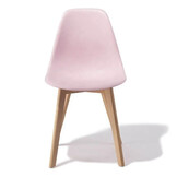 Eetkamerstoelen roze - Set van 4, Scandinavisch design, beukenhout