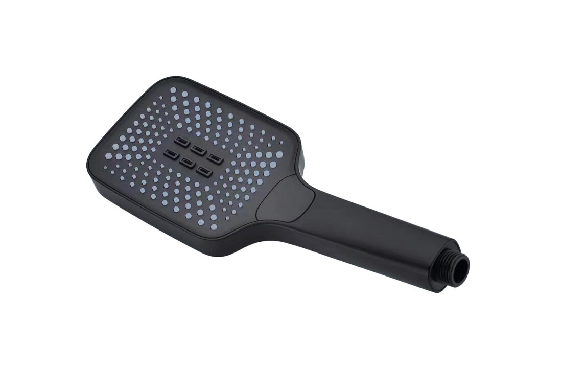 Inbouw thermostaat douche met regendouche | Mat Zwart, 30x30cm