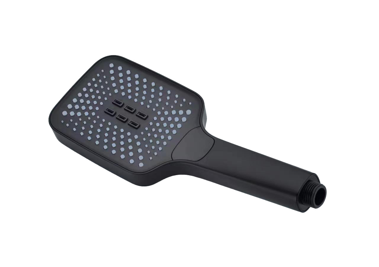 Inbouw thermostaat douche met regendouche | Mat Zwart, 30x30cm