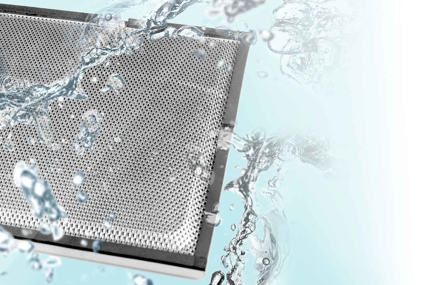 Vlakscherm afzuigkap RVS - 50 cm breed, onderbouw & telescopisch