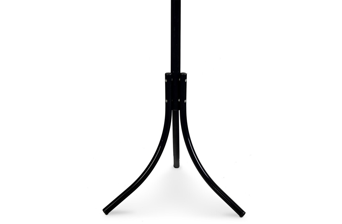 Staande kapstok 10 haken | Zwart Metaal | 185 cm Hoog
