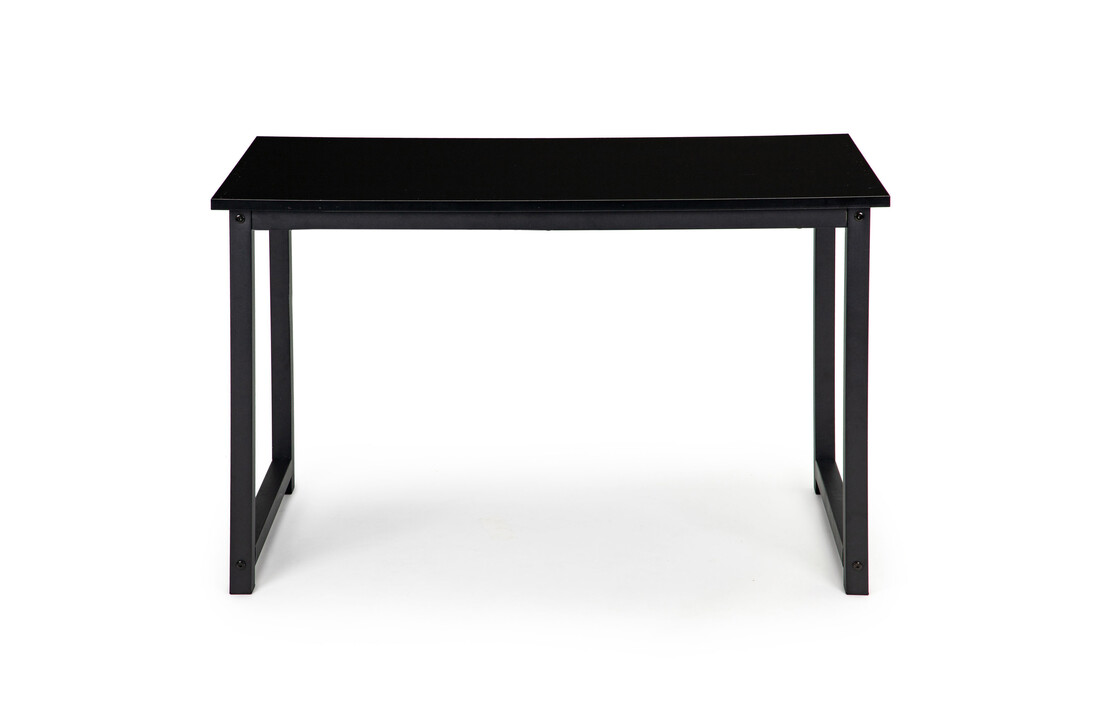 Bureau zwart 120x60 cm - 73cm hoog, gelamineerd spaanplaat & metaal