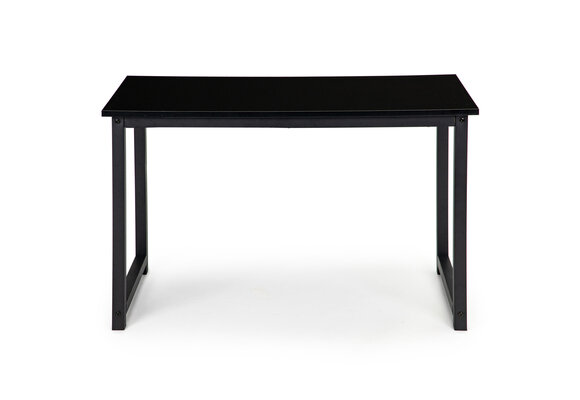 Bureau zwart 120x60 cm - 73cm hoog, gelamineerd spaanplaat & metaal