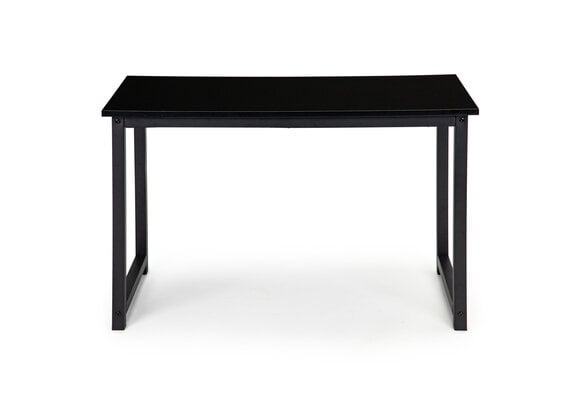 Bureau met metalen poten - Zwart, 120x60x73 cm, Spaanplaat