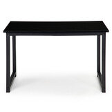 Bureau kantoor zwart 120x60x73cm, gelamineerd spaanplaat/metaal
