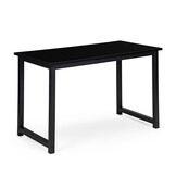 Bureau kantoor zwart 120x60x73cm, gelamineerd spaanplaat/metaal