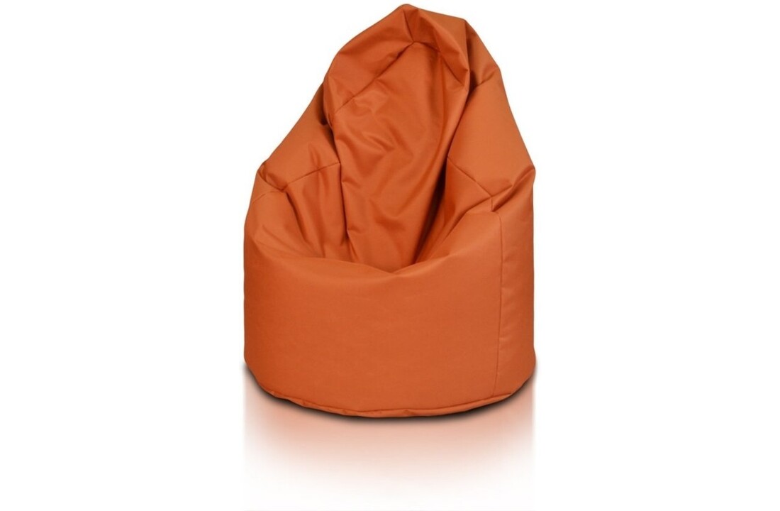 Zitzak vloerkussen bruin, 70x70x110 cm, polyester hoes