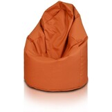 Zitzak vloerkussen bruin, 70x70x110 cm, polyester hoes