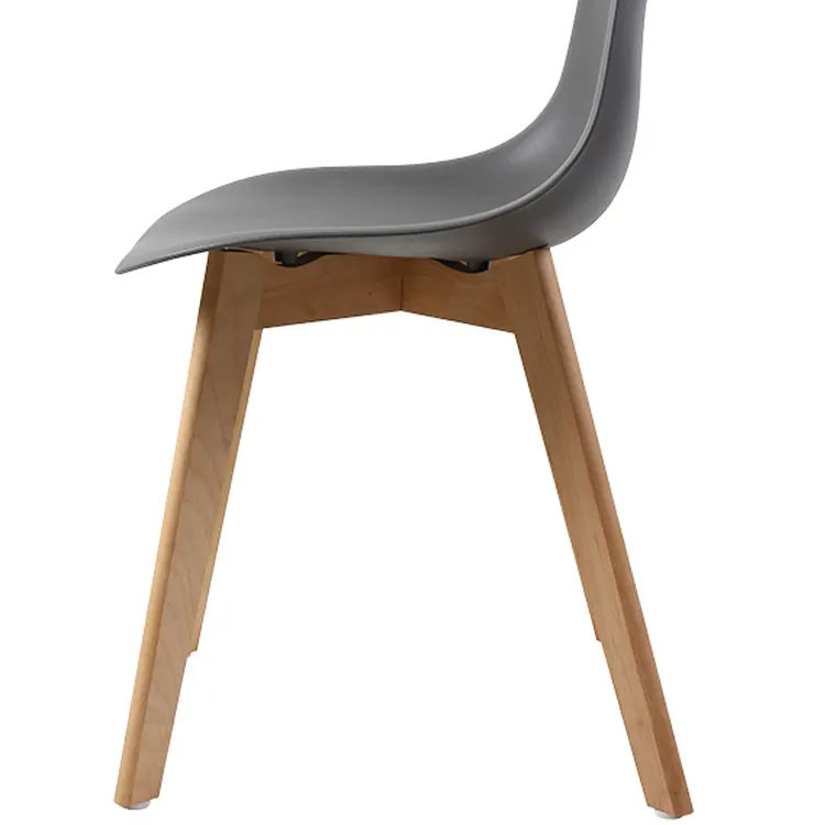 Eetkamerstoelen grijs - Set van 2 - Scandinavisch - PP/Beukenhout