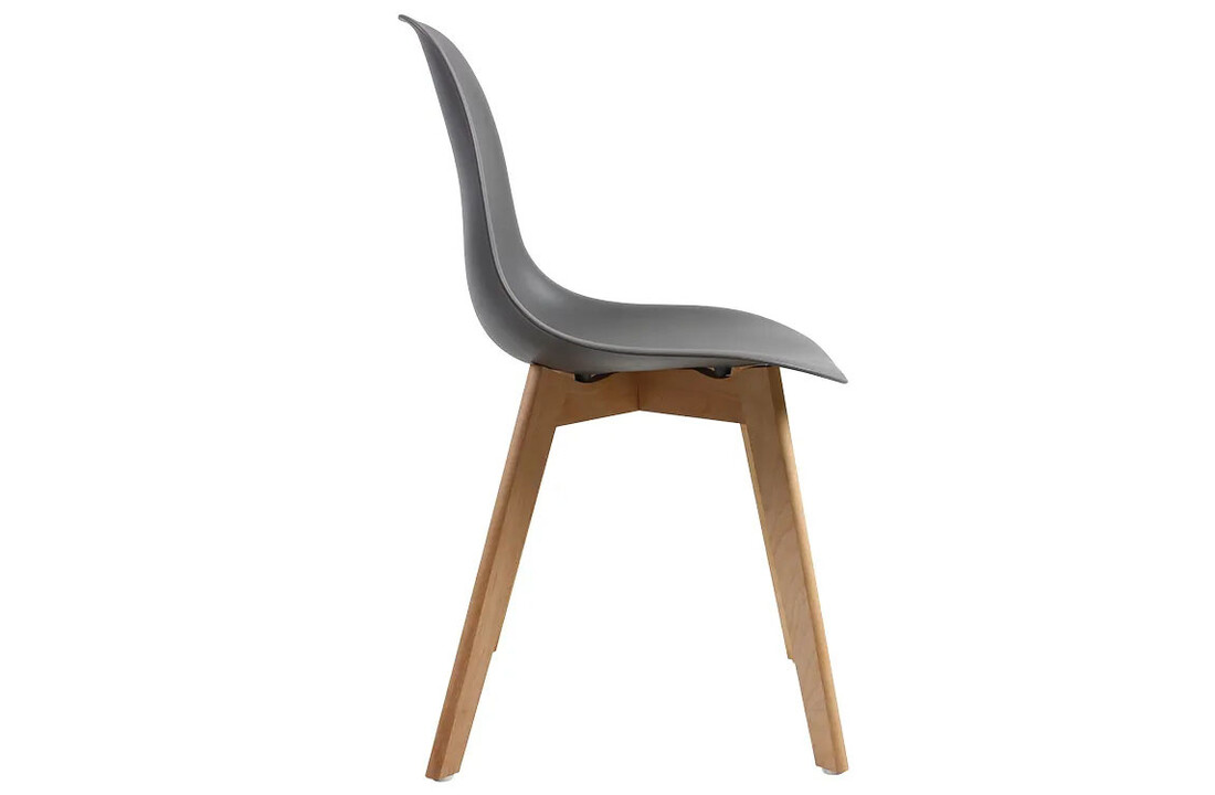 Eetkamerstoelen grijs - Set van 2 - Scandinavisch - PP/Beukenhout