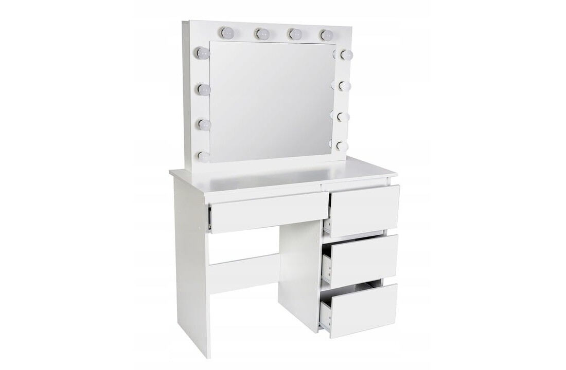 Kaptafel met USB en stopcontact - Wit MDF - 140x94x43cm