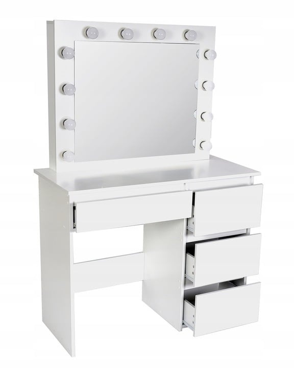 Kaptafel met USB en stopcontact - Wit MDF - 140x94x43cm