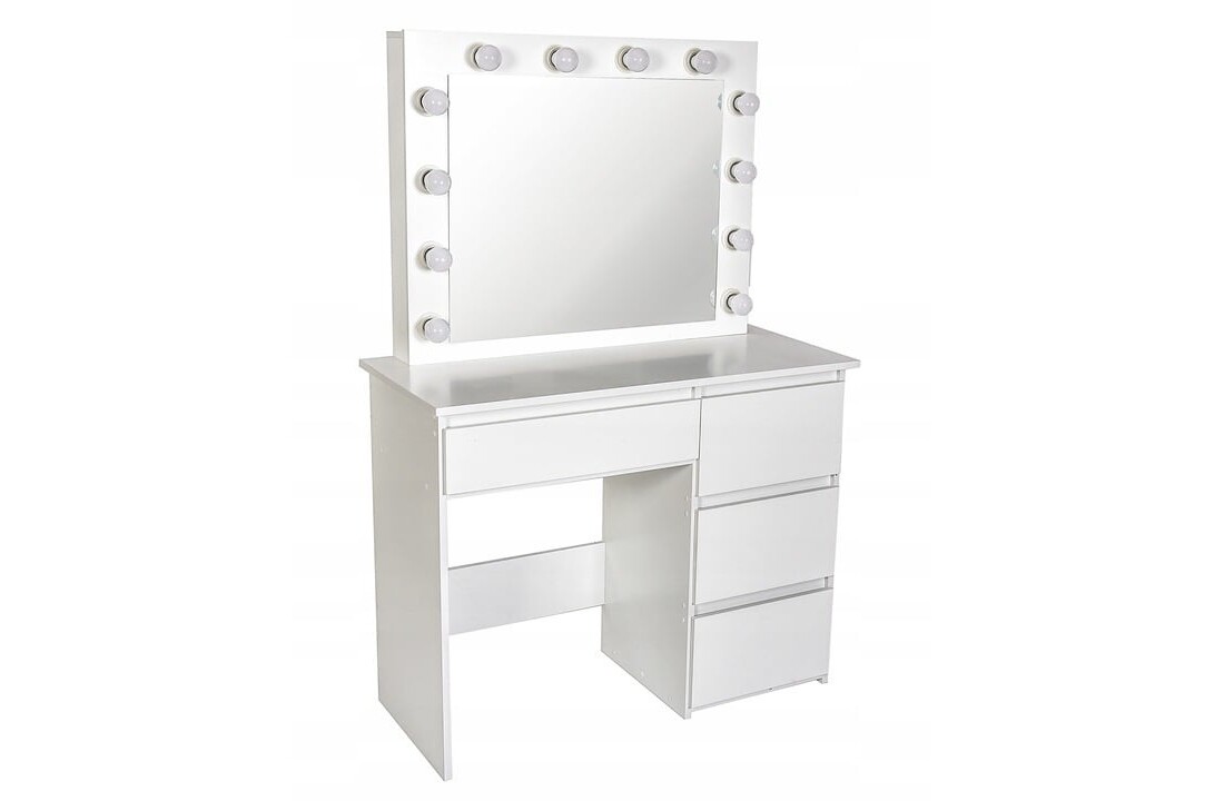 Kaptafel met veel lades - Modern Wit MDF, 140x94x43cm