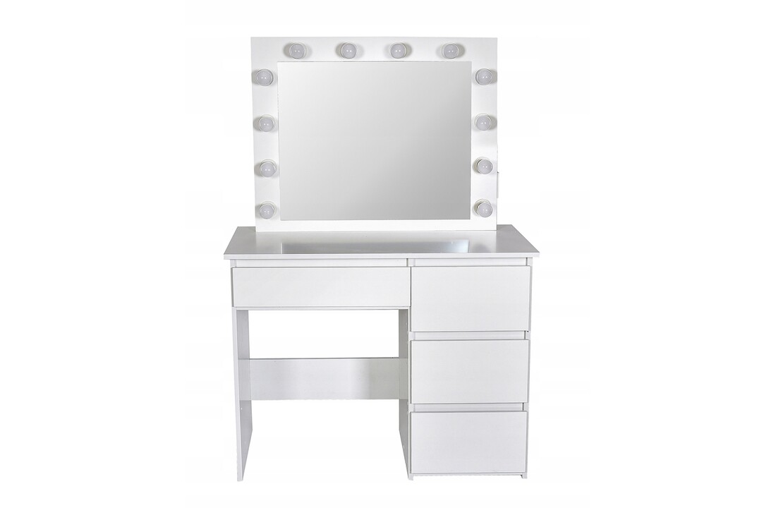 Kaptafel met veel lades - Modern Wit MDF, 140x94x43cm