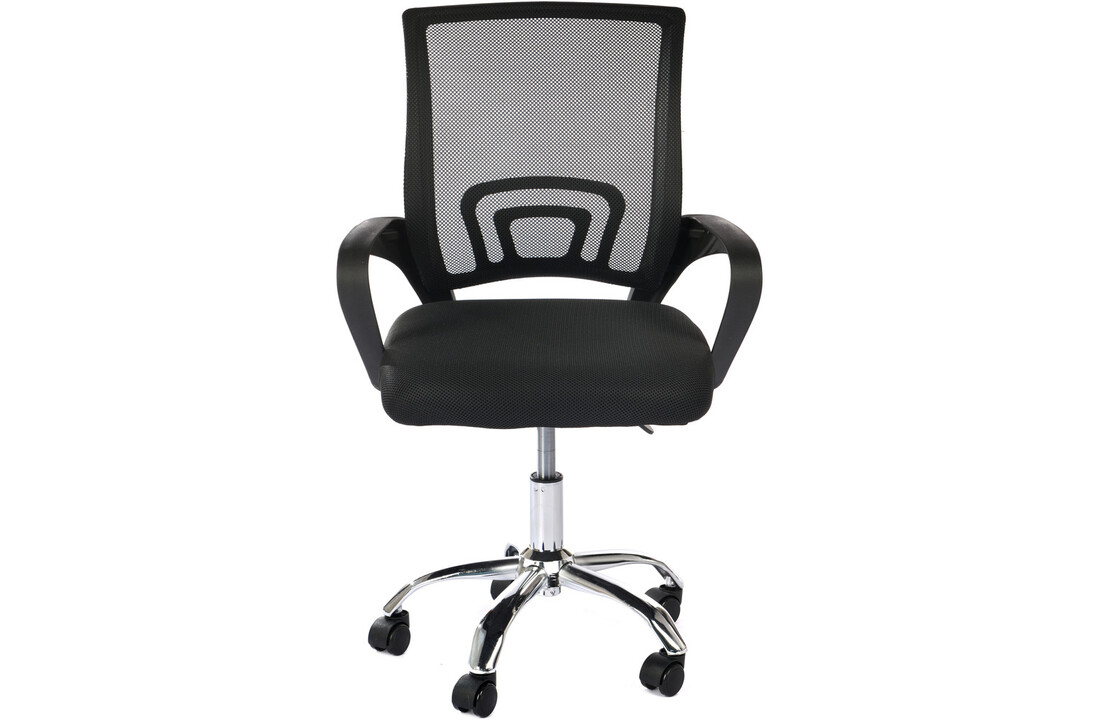 Ergonomische bureaustoel zwart mesh, verstelbaar, 120kg