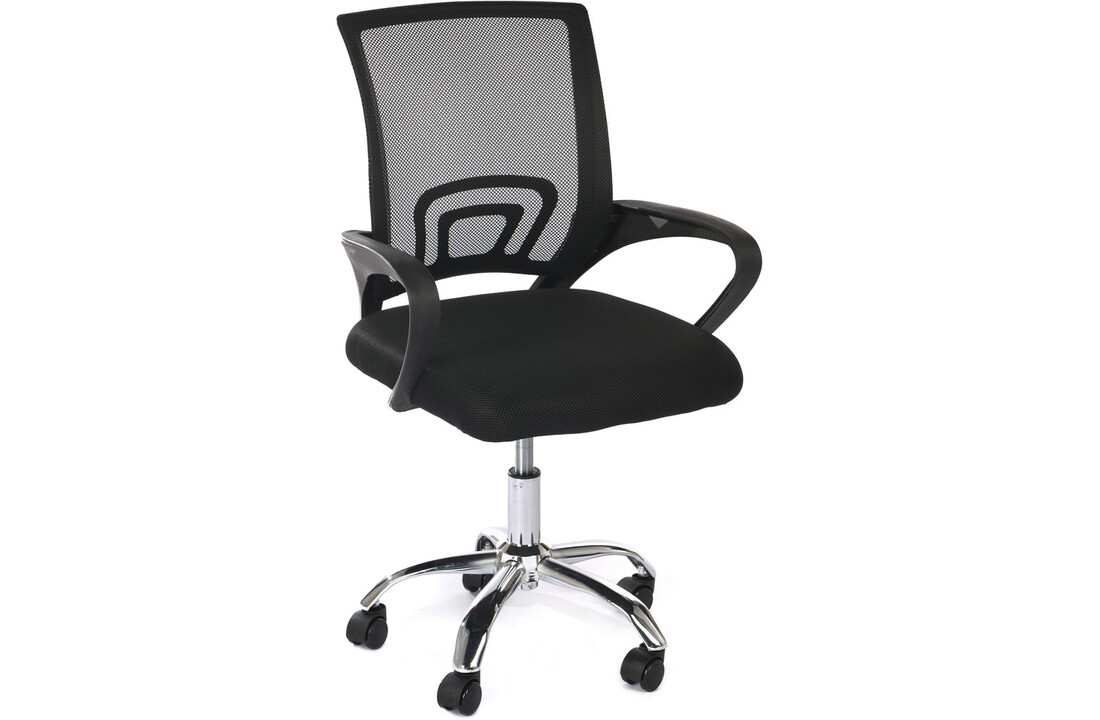 Ergonomische bureaustoel zwart mesh, verstelbaar, 120kg