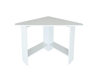 Hoekbureau wit - 102x72x74 cm - gelamineerd spaanplaat