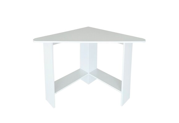 Hoekbureau wit - 102x72x74 cm - gelamineerd spaanplaat