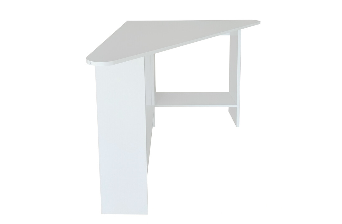 Hoekbureau wit - 102x72x74 cm - gelamineerd spaanplaat