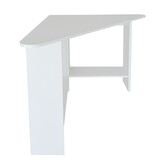 Bureau hoek hout - Wit, 102x72x74 cm, Gelamineerd spaanplaat