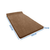 Logeermatras 120x200 foam, lichtbruin, met wasbare hoes