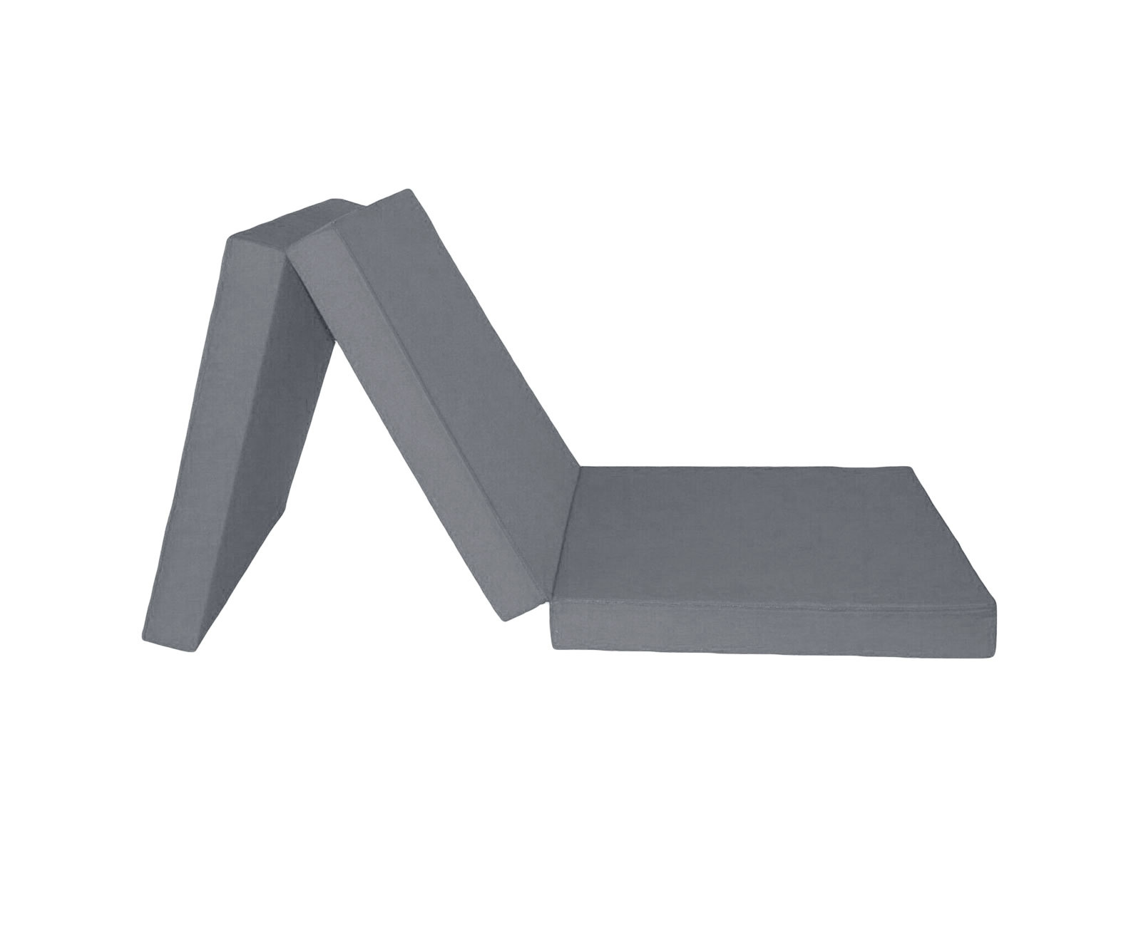 Opvouwbaar matras grijs 195x80x15 cm foam logeermatras