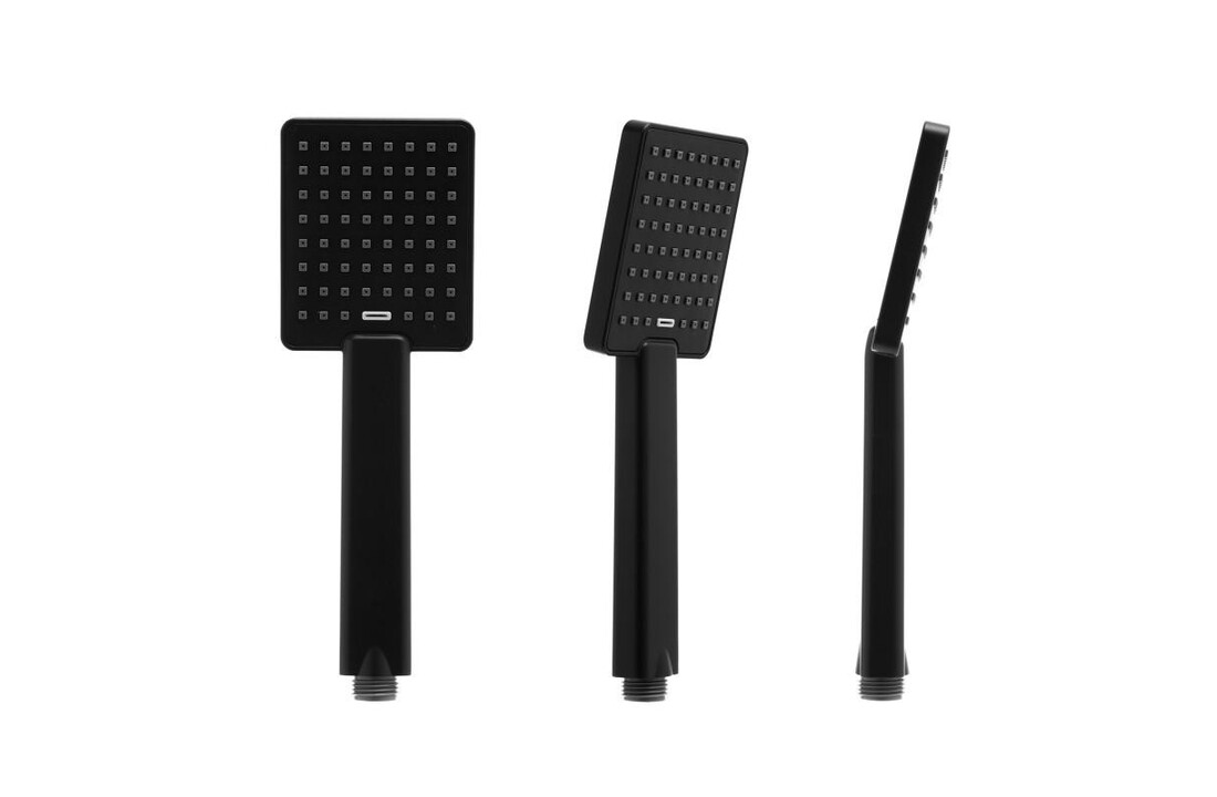 Doucheset thermostaatkraan zwart - 20cm regendouche | Messing