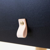 Make up tafel zwart | Scandinavisch | MDF, Beukenhout | 80x40x120 cm