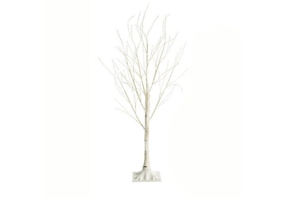 Kunstboom kerstverlichting 180cm wit LED IP44 kunststof