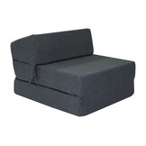 Opklapbaar matras 200x70x15cm Antraciet Bouclé