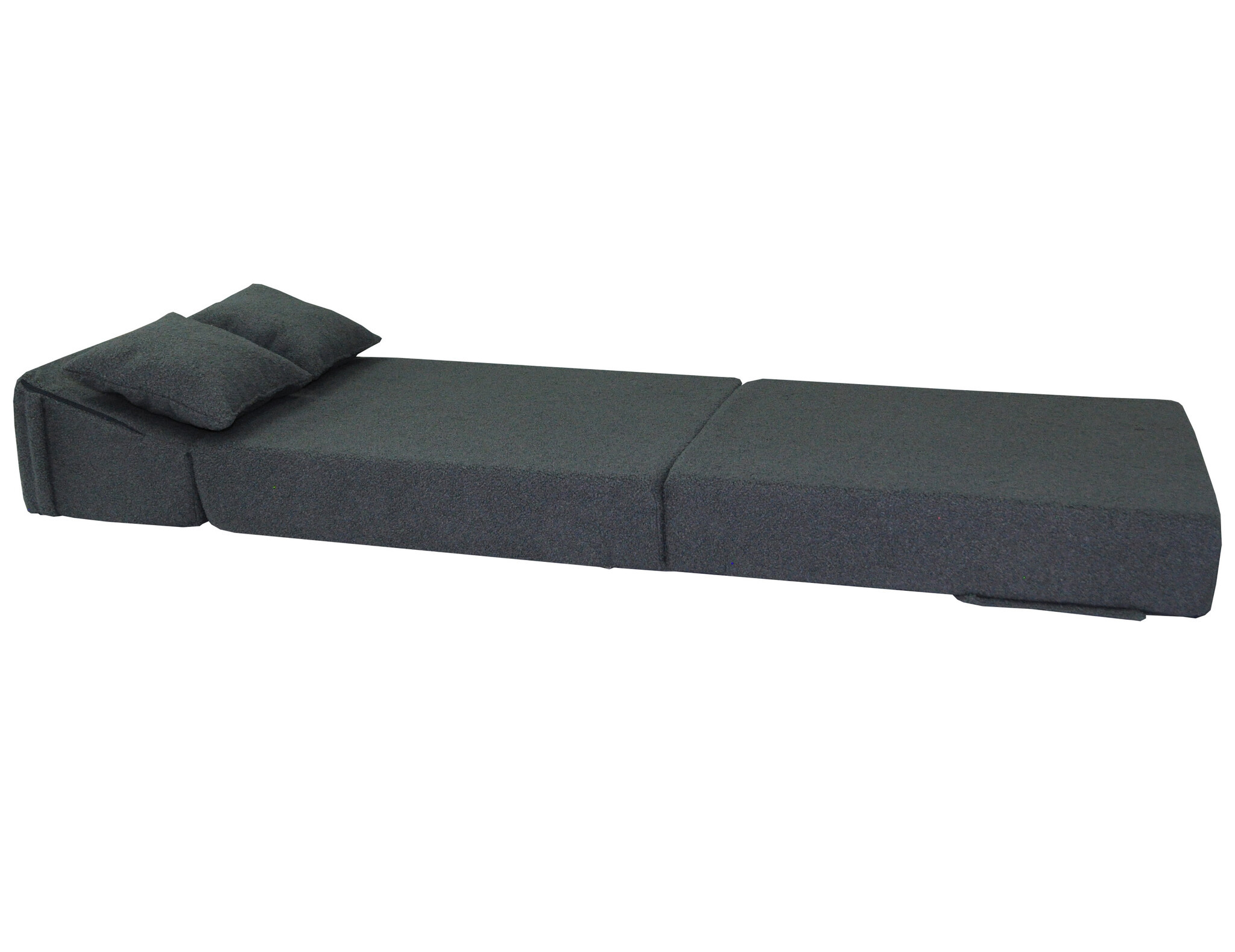 Opklapbaar matras 200x70x15cm Antraciet Bouclé