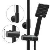 Doucheset zwart met 20cm regendouche en handdouche