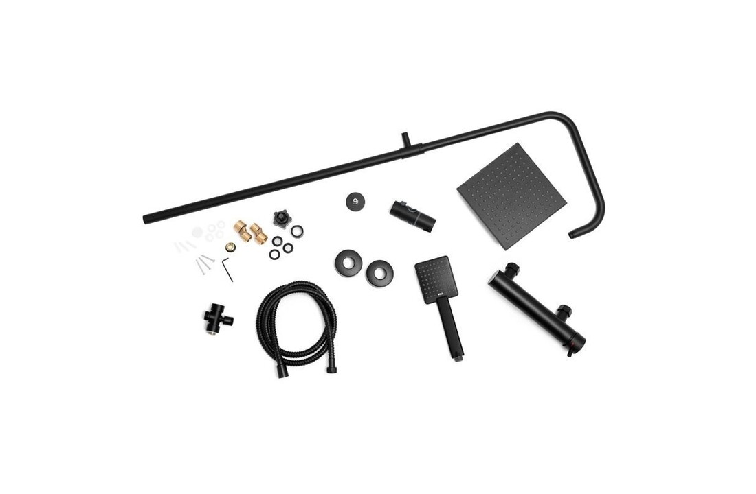 Regendouche zwart: Luxe doucheset met 20cm hoofddouche & handdouche