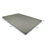 Opklapmatras 2 persoons - 195x120cm - Grijs - Foam