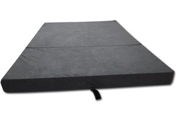 Logeermatras 120x200 | Comfortabel Grijs Vouwmatras | 10cm Dik Foam