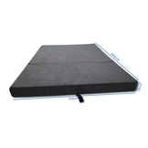 Logeermatras 120x200 | Comfortabel Grijs Vouwmatras | 10cm Dik Foam