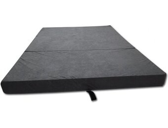 Campingmatras grijs twijfelaar vouwmatras 120x200x10 cm foam