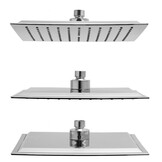 Douchekop chroom vierkant 25x25cm luxe design