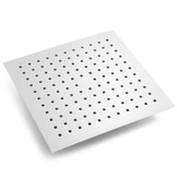 Douchekop chroom vierkant 25x25cm luxe design