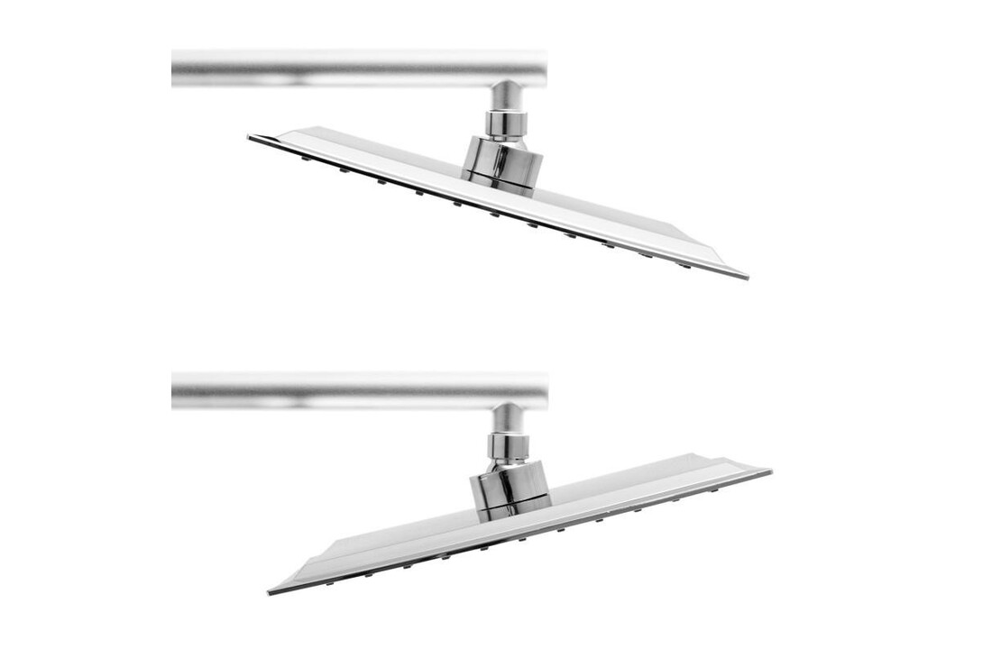 Inbouw regendouche 25x25 cm chroom vierkant - Luxe anti-kalk