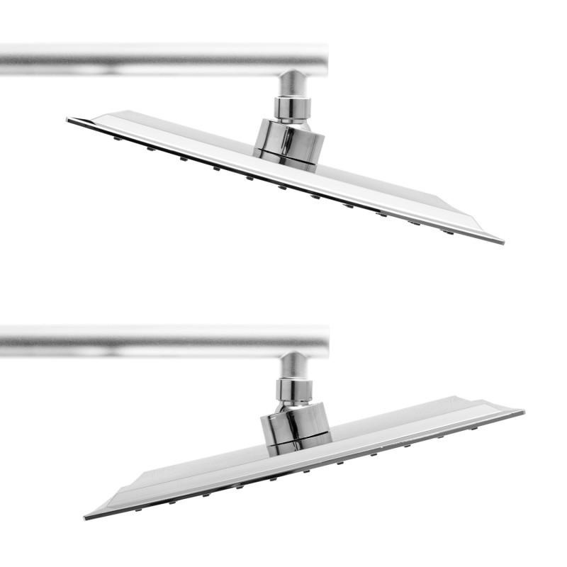 Inbouw regendouche 25x25 cm chroom vierkant - Luxe anti-kalk