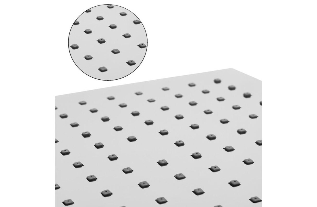 Inbouw regendouche 25x25 cm chroom vierkant - Luxe anti-kalk